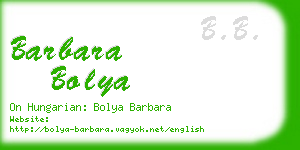 barbara bolya business card